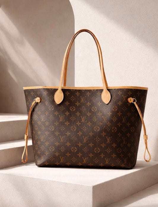 Inspired LV Icons Leather Tote Bag