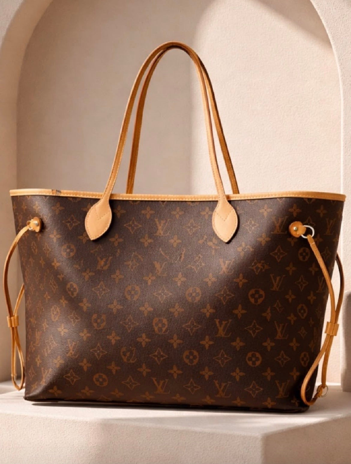 Inspired LV Icons Leather Tote Bag