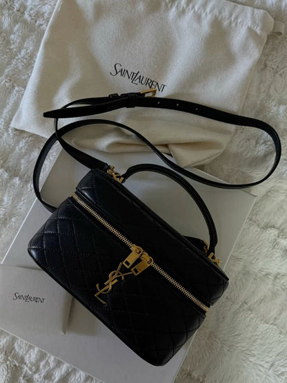 Saint Laurent Inspired Vanity Bag With Handle
