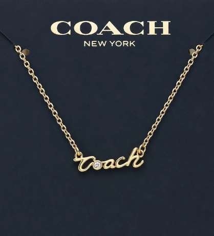 Basic Coach Name Necklace