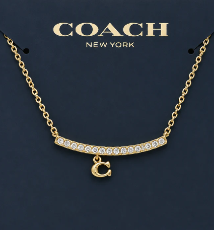 Coach Gold Bar Necklace