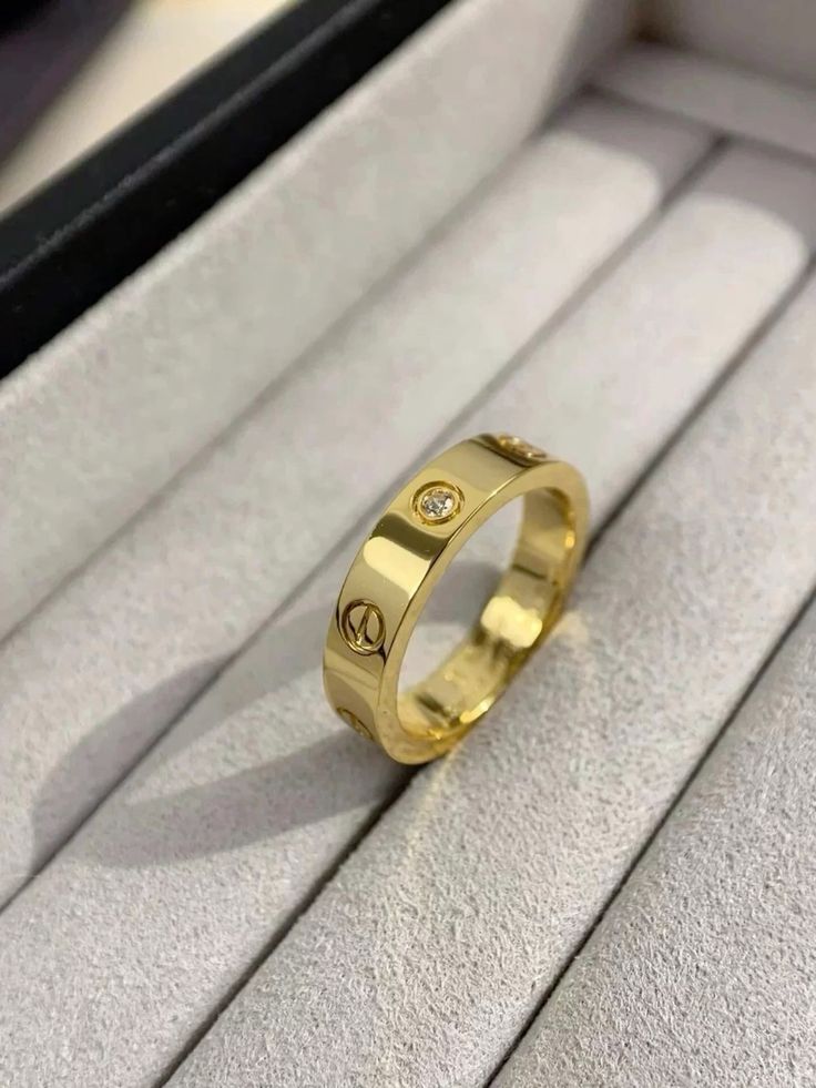 Gold Stud Ring