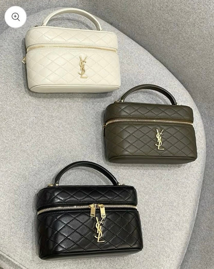 Saint Laurent Inspired Vanity Bag With Handle