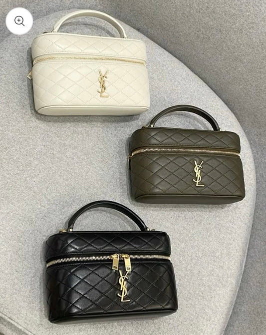 Saint Laurent Inspired Vanity Bag With Handle